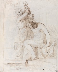 El baño de Betsabé de George Romney